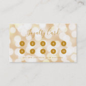 Moderne Trendy Calligraphy Champagne Bokeh Lights Treuekarte (Vorderseite)