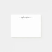 Moderne Trendy Calligraphy Script Personalisiert Post-it Klebezettel (Vorderseite)