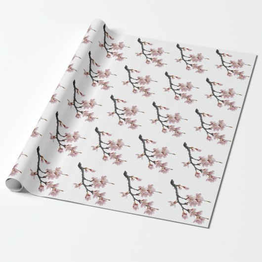 Moderne Trendy Cherry Blossom Baumzweig Geschenkpapier (Ungerollt)