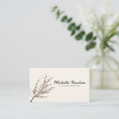 Moderne Trendy Cherry Blossom Baumzweig Visitenkarte (Stehend Vorderseite)