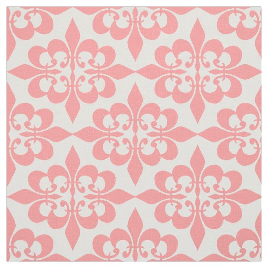 Moderne Trendy Elegante Vintage Rosa Damask Stoff (Muster)