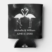 Moderne Trendy Flamingos Personalisiert Dosenkühler (Vorderseite)