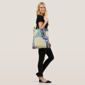 Moderne trendy floral Art von E.A. Séguy Tasche (Am Model)