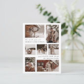 Moderne trendy Foto Collage Weihnachten (Stehend Vorderseite)