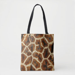 Moderne Trendy Giraffe Print Brown Tasche