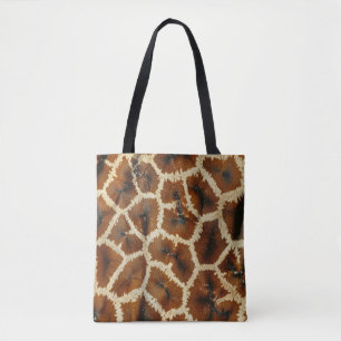 Moderne Trendy Giraffe Print Brown Tasche