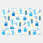 Moderne Trendy Hanukkah Geschenkpapier Set (Vorderseite)