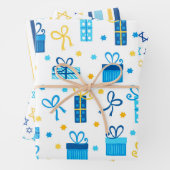 Moderne Trendy Hanukkah Geschenkpapier Set (Beispiel)