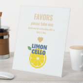 Moderne Trendy Homemade Limoncello Event Gefallen Sockelschild (In Situ)
