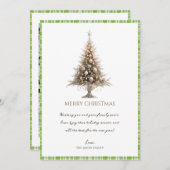 Moderne trendy Minimalistisch frohe Weihnachten Ka (Vorne/Hinten)