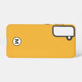 Moderne trendy Mustard Yellow Monogram Samsung Galaxy Hülle (Rückseite (Horizontal))