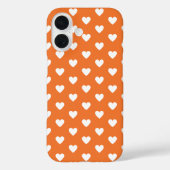 Moderne Trendy Orange Liebe Case-Mate iPhone Hülle (Rückseite)