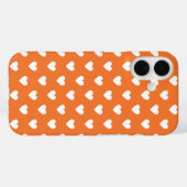 Moderne Trendy Orange Liebe Case-Mate iPhone Hülle (Rückseite (Horizontal))