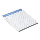Moderne Trendy Periwinkle Blue One Column Checklis Notizblock (angewinkelt)