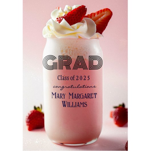 Moderne Trendy Personal Graduate 16oz Dosenglas