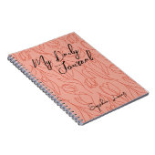 Moderne Trendy Personalisiert My Daily Journal Notizblock (Rechte Seite)