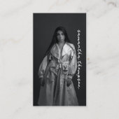 Moderne, trendy Script Beruflich Fotografie Visitenkarte (Vorderseite)