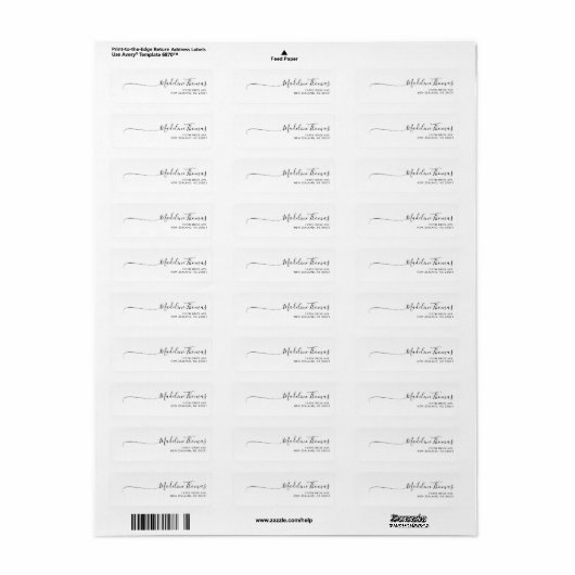 Moderne trendy Script Calligraphy Black (Vorne)