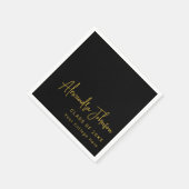 Moderne Trendy Script Graduation Party Serviette (Ecke)