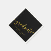 Moderne Trendy Script Graduation Party Serviette (Ecke)