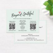 Moderne trendy Script QR Code Geschenkgutscheine (Schreibtisch)