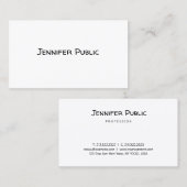 Moderne trendy Sleek Template Elegante Handschrift Visitenkarte (Vorne/Hinten)