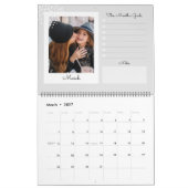 Moderne trendy Snapshot Foto Scrapbooking Collage Kalender (Mär 2027)