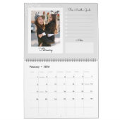 Moderne trendy Snapshot Foto Scrapbooking Collage Kalender (Feb 2026)