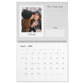 Moderne trendy Snapshot Foto Scrapbooking Collage Kalender (Mär 2026)