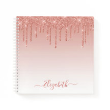 Moderne, trendy Stylish Script Rose Gold Glitzer