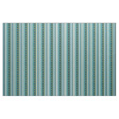 Moderne Tribal Aquamarin Blue Stripes Stoffe (Yard (91,4 cm))