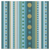 Moderne Tribal Aquamarin Blue Stripes Stoffe (Nahaufnahme)