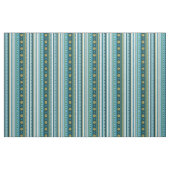 Moderne Tribal Aquamarin Blue Stripes Stoffe (Fat Quarter (45,7 x 55,9 cm))