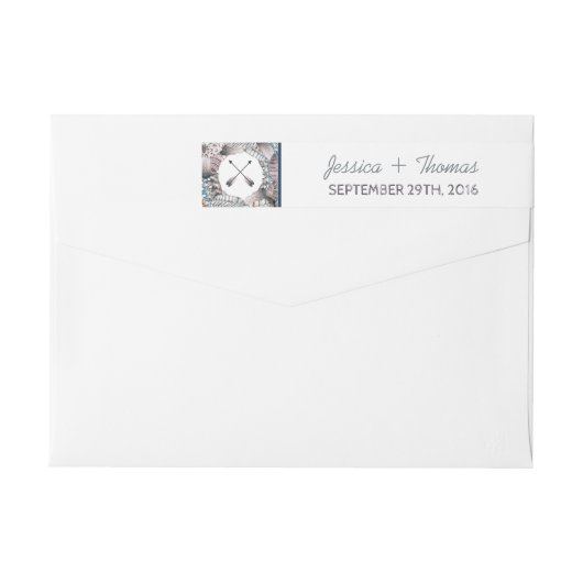 Moderne Tribal Feathers Bohemisch Hochzeit (Rückseite)