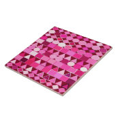 Moderne Tribal Geometric, Burgund und Rosa Fliese (Seite)