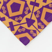 Moderne Tribal Geometric Fleece Blanket (Ecke)