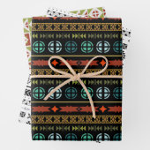 MODERNE TRIBALPATTER GESCHENKPAPIER SET (Beispiel)