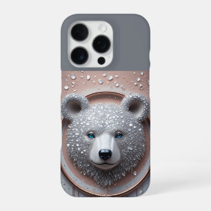Moderne triefende Bärenkopf-Kantige-Wildnis-Porträ iPhone 16 Pro Hülle