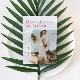 Moderne Tropenkarte Save the Date