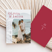 Moderne Tropenkarte Save the Date