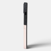 Moderne Tropfen aus schwarzem Glitzer, Rose Gold, Case-Mate iPhone Hülle (Rückseite / Links)