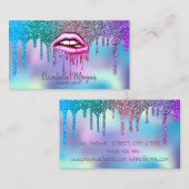 Moderne Tropfen Holographische Metalltreiber Visitenkarte (Vorne/Hinten)