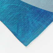 Moderne Tropical Beach Palm Bäume Sonnenuntergang Fleecedecke (Ecke)