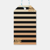 Moderne Tropical Black Gold Ananas Vielen Dank Geschenkanhänger (Rückseite)