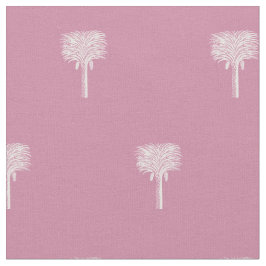 Moderne Tropical Date Palm Dusty Rose Stoff