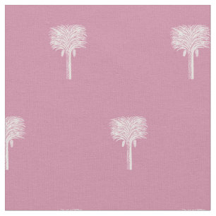 Moderne Tropical Date Palm Dusty Rose Stoff