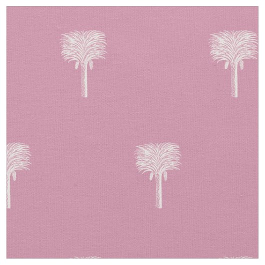 Moderne Tropical Date Palm Dusty Rose Stoff (Nahaufnahme)