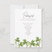 Moderne Tropical Palm Bachelorette Weekend Packung (Vorderseite)