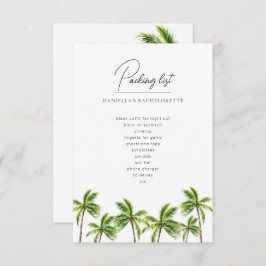Moderne Tropical Palm Bachelorette Weekend Packung