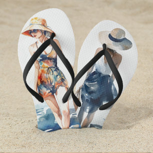 Moderne Tropical Summer Beach Mode Badesandalen